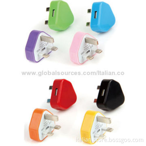Colorful UK Plug Wall Chargers for iPhone, OEM/OEM Orders Available